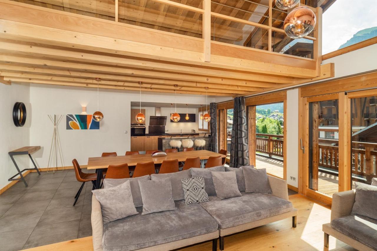Colibri Penthouse Apartment Morzine Bagian luar foto